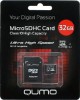 Карта памяти QUMO MicroSDHC 32GB Class10 UHS-I + адаптер