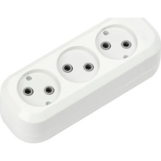 колодка SMARTBUY (SBE-10-3-00-N) колодка бакелитовая, 3 гнз. 10а/2,2квт, б/з