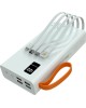 Зарядное устройство MORE CHOICE (4620202550583) PB22-30 с кабелем 2USB 2.1A - 30000mAh белый