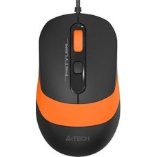 A4TECH Мышь проводная Fstyler FM10, оптическая, USB, 1600dpi, черный и оранжевый [fm10 orange]