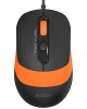 A4TECH Мышь проводная Fstyler FM10, оптическая, USB, 1600dpi, черный и оранжевый [fm10 orange]