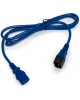 LANMASTER Шнур питания LAN-PP13/14-1.0-BL C13-С14 проводник.:3x0.75мм2 1м 220В 10А синий