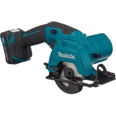 MAKITA Циркулярная пила HS301DWAE, 85мм, аккумуляторная, 10.8В, с 2 АКБ, с ЗУ