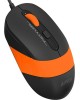A4TECH Мышь проводная Fstyler FM10, оптическая, USB, 1600dpi, черный и оранжевый [fm10 orange]