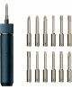 инструмент HOTO Аккумуляторная отвёртка с набором из 12 бит 3.6V Cordless Screwdriver (синий, QWLSD001)