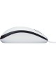 LOGITECH Мышь проводная M100, оптическая, USB, 1000dpi, белый и черный [910-006764]