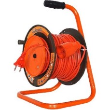 Удлинитель силовой GLANZEN EB-30-010, на катушке, с/з, 1 роз -30 м
