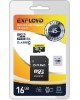 EXPLOYD MicroSDHC 16GB Class10 + адаптер SD [EX016GCSDHC10-AD]