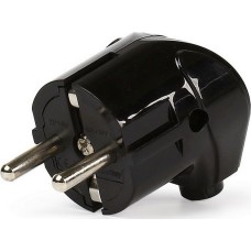 вилка SMARTBUY (SBE-16-P02-b) Вилка угловая с заземлением черная 16А 250В