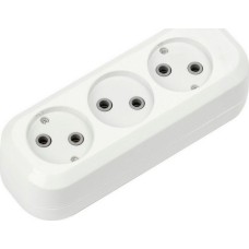 колодка SMARTBUY (SBE-10-4-00-N) колодка 3 гнз. 10а/2,2квт, б/з