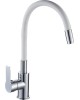 Смеситель GOTA ROCIO G302538-GOTA Santa-Barbara Смеситель д/кухни шар. с силикон. изливом, креп.гайка серый d35