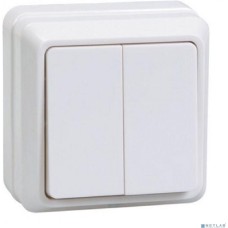 Iek EVO20-K01-10-DC ВС20-2-0-ОБ Выключатель 2кл 10А откр.уст. ОКТАВА (белый)