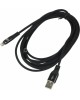 DIGMA Кабель LIGHT-3M-BRAIDED-BLK USB (m)-Lightning (m) 3м черный