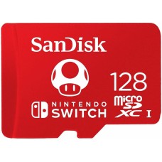 SANDISK Карта памяти microSDXC UHS-I U3 128 ГБ, 100 МБ/с, Class 10, Nintendo Switch, 1 шт. [sdsqxao-128g-gn3zn]