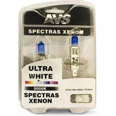 AVS Газонаполненные лампы SPECTRAS Xenon 5000K H1 12V 75W, комплект 2+2 (W5W) шт