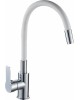 Смеситель GOTA ROCIO G302538-GOTA Santa-Barbara Смеситель д/кухни шар. с силикон. изливом, креп.гайка серый d35