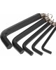 Имбусовый ключ KRANZ (KR-12-5201) HEX 1,5-10 мм, CrV, 10 шт., оксидированные, на кольце