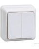Iek EVO20-K01-10-DC ВС20-2-0-ОБ Выключатель 2кл 10А откр.уст. ОКТАВА (белый)