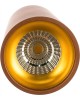 GAUSS Светильник Overhead HD002, 12 Вт, 3000К (белый теплый), коричневый/золото