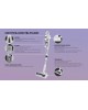 POLARIS Вертикальный пылесос (handstick) IQ Home PVCS 4070, 600Вт, белый/белый [019833]