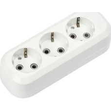 колодка SMARTBUY (SBE-16-3-00-Z) колодка 3 гнз. 10а/2,2квт, б/з