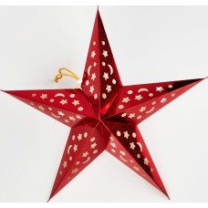 Гирлянда UNIEL (UL-00008587) ULD-H4545-005/STA/2AA WARM WHITE IP20 RED STAR