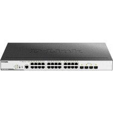 D-LINK Коммутатор DGS-3000-28LP/B1A 24x1Гбит/с 4SFP 24PoE 193W управляемый