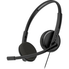 CREATIVE Гарнитура HS-220, для контактных центров, накладные, проводные, черный [51ef1070aa000]