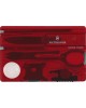 VICTORINOX Швейцарская карта SwissCard Lite (0.7300.T) красный полупрозрачный коробка подарочная
