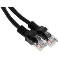 PREMIER Патч-корд PP12-1M/BK 1000Гбит/с UTP 4 пары cat.5E CCA molded 1м черный RJ-45 (m)-RJ-45 (m)