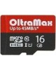 Карта памяти OLTRAMAX MicroSDHC 16GB Class 10 UHS-1 Elite + адаптером SD 45 MB/s [OM016GCSDHC10UHS-1-ElU1]