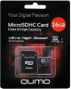 Карта памяти QUMO (18741) MicroSDHC 16GB - UHS-1 Сlass 10 - 3.0 - с адаптером