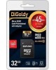Карта памяти Карта памяти Digoldy 32GB microSDHC Class 10 UHS-1 Extreme с адаптером SD 45 MB/s