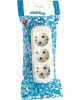 колодка SMARTBUY (SBE-16-3-00-Z) колодка 3 гнз. 10а/2,2квт, б/з