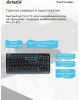 A4TECH Клавиатура Fstyler FBK11 черный/серый USB беспроводная BT/Radio slim
