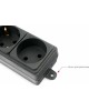 POWERCUBE Сетевой фильтр SPG6-B1,9M 1.9м (6 розеток) черный (коробка)
