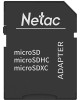 NETAC Карта памяти microSDHC UHS-I U1 P500 Eco 16 ГБ, 90 МБ/с, Class 10, NT02P500ECO-016G-R, 1 шт., с адаптером