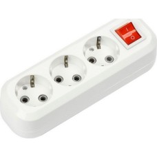 колодка SMARTBUY (SBE-16-3-00-ZS) колодка 3 гнз. 16а/3,5квт, c заземлением