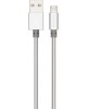 Кабель MORE CHOICE (4627151192000) K31m USB (m)-microUSB (m) 1.0м - серебро