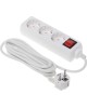 BURO Сетевой удлинитель BU-PS3.3/W 3м (3 розетки) белый (пакет ПЭ)