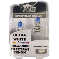 AVS Газонаполненные лампы SPECTRAS Xenon 5000K H3 12V 75W, комплект 2+2 (W5W) шт