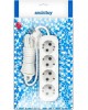 Удлинитель с заземлением SMARTBUY (SBE-16-4-05-Z) 4 гнз х 5,0 м (16А/3.5кВт, ПВС 3х1.0)
