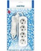 Удлинитель с заземлением SMARTBUY (SBE-16-4-05-Z) 4 гнз х 5,0 м (16А/3.5кВт, ПВС 3х1.0)