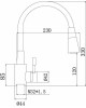 Смеситель АНТЕЙ 572571-ANT Мармелад Смеситель д/кухни шар. с силиконовым изливом белый нерж.сталь