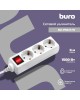 BURO Сетевой удлинитель BU-PS3.3/W 3м (3 розетки) белый (пакет ПЭ)