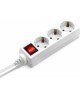BURO Сетевой удлинитель BU-PS3.3/W 3м (3 розетки) белый (пакет ПЭ)