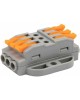 Клемма REXANT (07-6263-5) Клемма СМК 222-423P проходная 3 полюса, с монтажной площадкой (0,08-4 мм ), серая (блистер 5 шт./уп.)