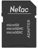 NETAC Карта памяти microSDHC UHS-I U1 P500 Extreme Pro 16 ГБ, 90 МБ/с, Class 10, NT02P500PRO-016G-R, 1 шт., переходник SD