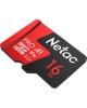 NETAC Карта памяти microSDHC UHS-I U1 P500 Extreme Pro 16 ГБ, 90 МБ/с, Class 10, NT02P500PRO-016G-R, 1 шт., переходник SD