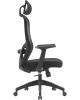 Кресло компьютерное CACTUS Кресло CS-MC515-BK, на колесиках, сетка/ткань, черный